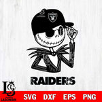 Las Vegas Raiders Jack Skellington 3 Halloween Svg Eps Dxf Png File, Digital Download, Instant Download