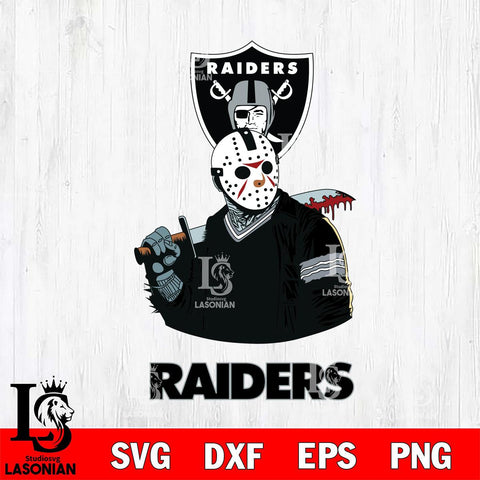 Las Vegas Raiders Jason Voorhees 10 Svg Eps Dxf Png File, Digital Download