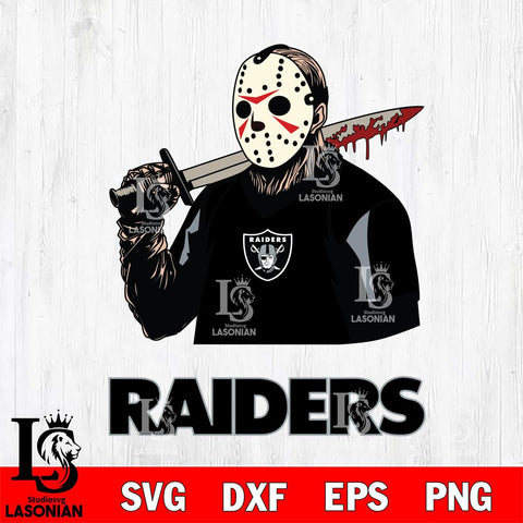 Las Vegas Raiders Jason Voorhees 11 Svg Eps Dxf Png File, Digital Download