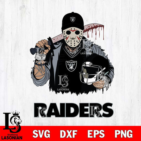 Las Vegas Raiders Jason Voorhees 2 Svg Eps Dxf Png File, Digital Download