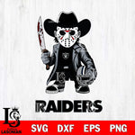 Las Vegas Raiders Jason Voorhees 3 Svg Eps Dxf Png File, Digital Download