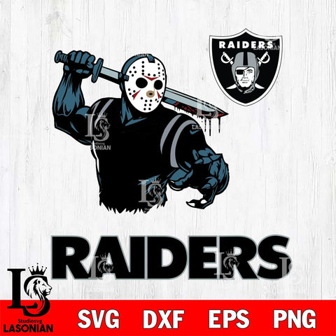 Las Vegas Raiders Jason Voorhees 5 Svg Eps Dxf Png File, Digital Download