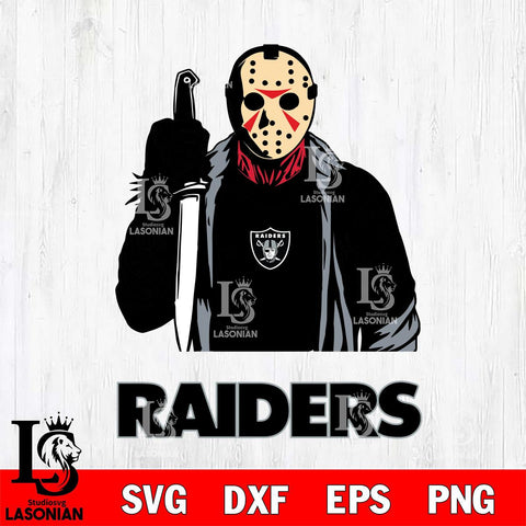 Las Vegas Raiders Jason Voorhees 6 Svg Eps Dxf Png File, Digital Download