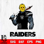 Las Vegas Raiders Jason Voorhees 7 Svg Eps Dxf Png File, Digital Download