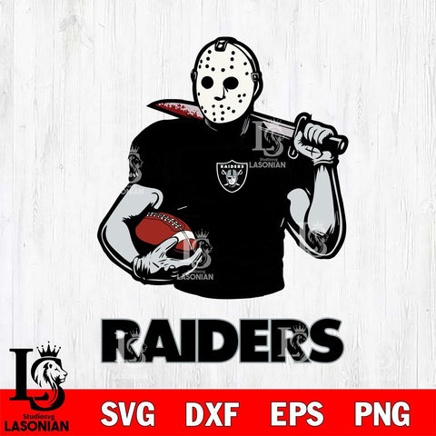 Las Vegas Raiders Jason Voorhees 9 Svg Eps Dxf Png File, Digital Download