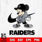 Las Vegas Raiders Mickey Mouse NIKE, Svg Eps Dxf Png File, Digital Download