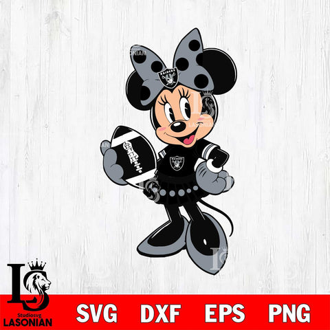 Las Vegas Raiders Minnie Mouse Svg Eps Dxf Png File, Digital Download, Instant Download