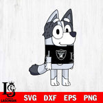 Las Vegas Raiders Muffin Bluey NFL Svg Eps Dxf Png File, Digital Download, Instant Download