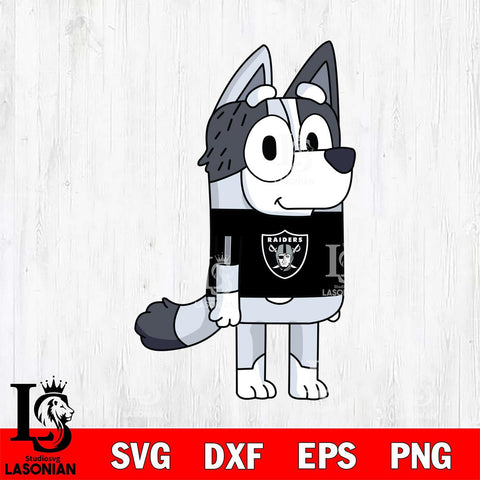 Las Vegas Raiders Muffin Bluey NFL Svg Eps Dxf Png File, Digital Download, Instant Download