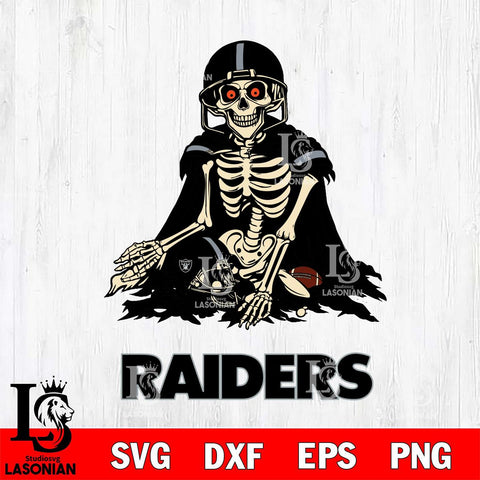 Las Vegas Raiders Skeleton Football 3 Svg Eps Dxf Png File, Digital Download