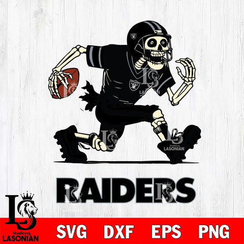 Las Vegas Raiders Skeleton Football Svg Eps Dxf Png File, Digital Download