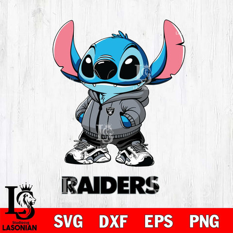 Las Vegas Raiders Stitch Disney NFL Svg Eps Dxf Png File, Digital Download, Instant Download