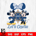 Lets Cruise 2025 Disney Couple Captain Svg Eps Dxf Png File, Digital Download ,Instant Download, Cricut File