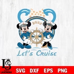 Lets Cruise 2025 Mickey Minnie Couple Svg Eps Dxf Png File, Digital Download ,Instant Download, Cricut File