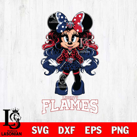 Liberty Flames Beauty Minnie Mouse Svg Eps Dxf Png File, Digital Download, Instant Download