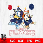 Liberty Flames Bluey & Bingo 2 Svg Eps Dxf Png File, NCAA svg, Digital Download, Instant Download