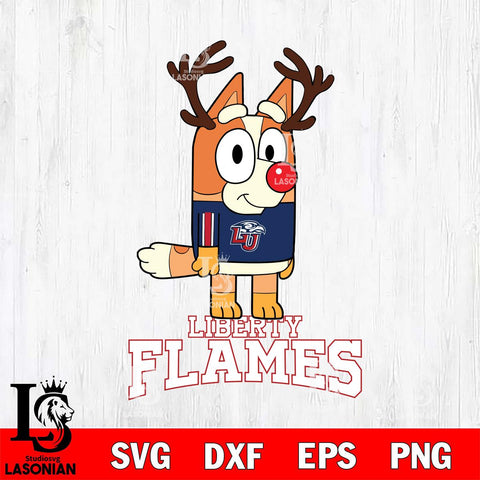 Liberty Flames Bluey Chilli Christmas Deer Svg Eps Dxf Png File, Digital Download