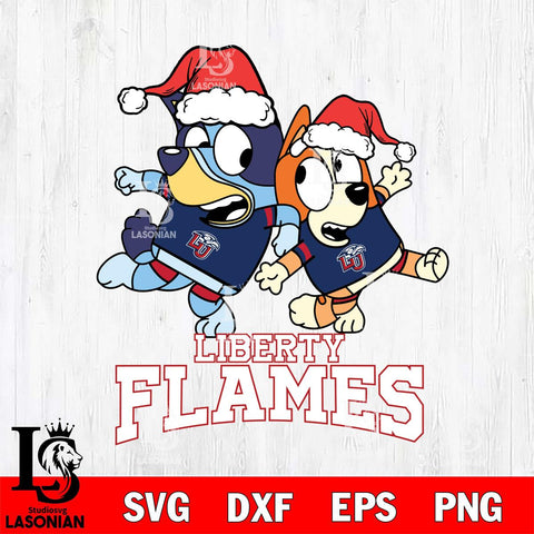 Liberty Flames Bluey Christmas Holiday Svg Eps Dxf Png File, Digital Download