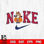 Liberty Flames Bluey Halloween Nike NCAA Svg Eps Dxf Png File, Digital Download, Instant Download