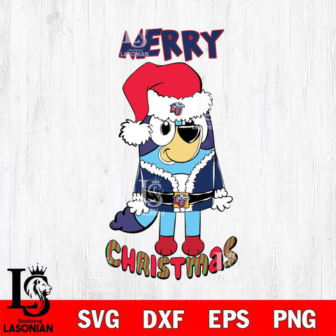 Liberty Flames Bluey Merry Christmas Bluey Santa Claus Svg Eps Dxf Png File, Digital Download