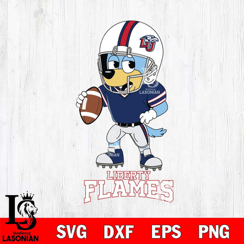 Liberty Flames Bluey rugby Svg Eps Dxf Png File, Digital Download ,Instant Download, Cricut File