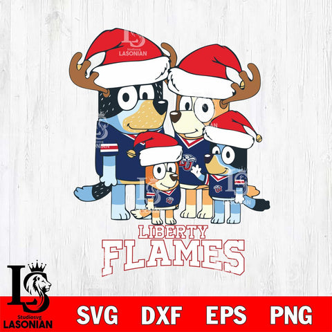 Liberty Flames Christmas Bluey Santa Family Cut Files,Bluey Cricut,Christmas Svg , Bluey svg , Digital Download, dxf eps png pdf file