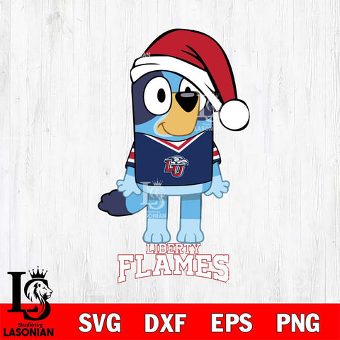 Liberty Flames Christmas Bluey Sport Cut Files,Bluey Cricut,Christmas Svg , Bluey svg , Digital Download, dxf eps png pdf file