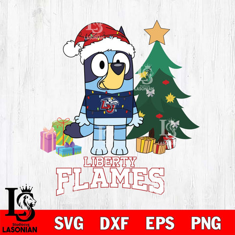 Liberty Flames Christmas Bluey Tree Sport Cut Files,Bluey Cricut,Christmas Svg , Bluey svg , Digital Download, dxf eps png pdf file