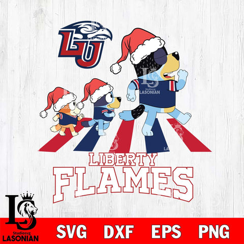 Liberty Flames Christmas Family Bluey Walking Cut Files,Bluey Cricut,Christmas Svg , Bluey svg , Digital Download, dxf eps png pdf file