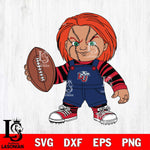 Liberty Flames Chucky Horror 12 Svg Eps Dxf Png File, NCAA svg, Digital Download, Instant Download