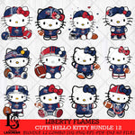 Liberty Flames Cute Hello Kitty Bundle 12 SVG Eps Dxf Png File, NCAA Bundle svg, Digital Download, Instant Download