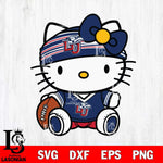 Liberty Flames Cute Hello Kitty Football 12 Svg Eps Dxf Png File, NCAA svg, Digital Download, Instant Download