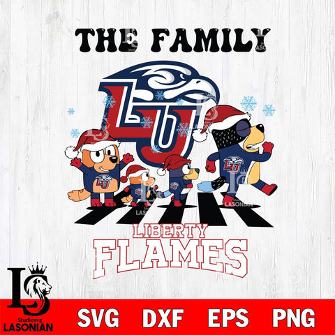 Liberty Flames Family Bluey Christmas Svg Eps Dxf Png File, Digital Download