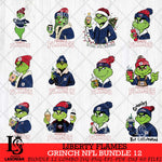 Liberty Flames Grinch NCAA Bundle 12 SVG Eps Dxf Png File, Digital Download, Instant Download