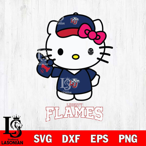 Liberty Flames Hello Kitty Best Fan Svg Eps Dxf Png File, Digital Download, Instant Download