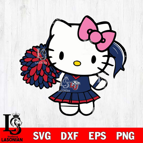 Liberty Flames Hello Kitty Cheerleader 12 Svg Eps Dxf Png File, Digital Download, Instant Download