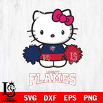 Liberty Flames Hello Kitty Cheerleader 2 Svg Eps Dxf Png File, Digital Download, Instant Download