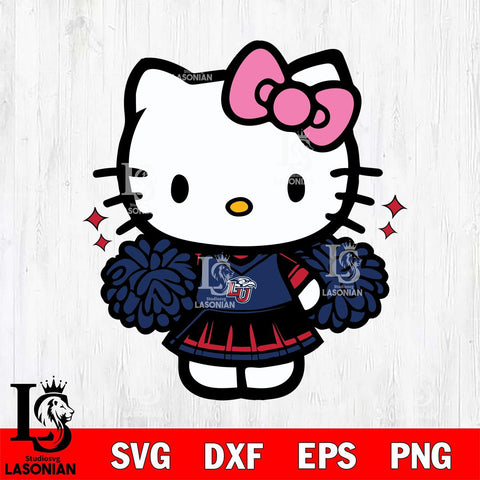 Liberty Flames Hello Kitty Cheerleader Svg Eps Dxf Png File, Digital Download, Instant Download