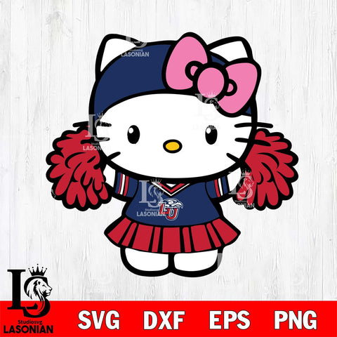 Liberty Flames Hello Kitty Cheerleader 5 Svg Eps Dxf Png File, Digital Download, Instant Download