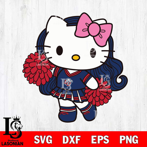 Liberty Flames Hello Kitty Cheerleader 7 Svg Eps Dxf Png File, Digital Download, Instant Download