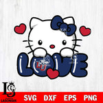 Liberty Flames Hello Kitty Love Svg Eps Dxf Png File, Digital Download, Instant Download