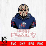 Liberty Flames Jason Voorhees 4 Svg Eps Dxf Png File, Digital Download