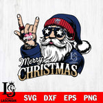 Liberty Flames Rock Santa Claus Football Svg dxf eps png pdf file,NCAA svg,Digital Download,Cricut file