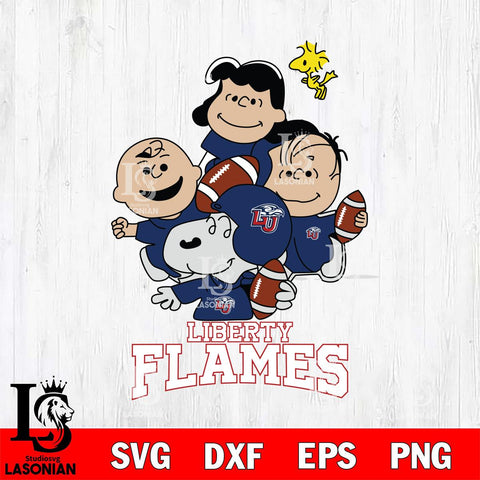 Liberty Flames Snoopy Sport 4 Svg Eps Dxf Png File, Digital Download