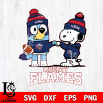 Liberty Flames Snoopy & Bluey Football Svg Eps Dxf Png File,NCAA Svg Files,Chill Guy svg ,Digital Download ,Instant Download, Cricut File