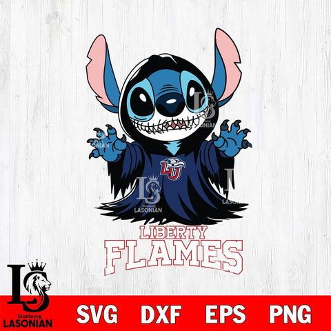 Liberty Flames Stitch Ghost Svg Eps Dxf Png File, NCAA svg, Digital Download, Instant Download