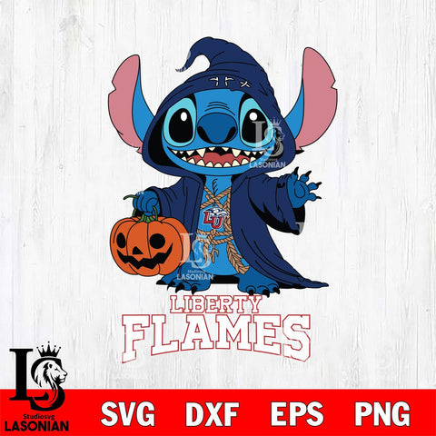 Liberty Flames Stitch Horror Svg Eps Dxf Png File, NCAA svg, Digital Download, Instant Download