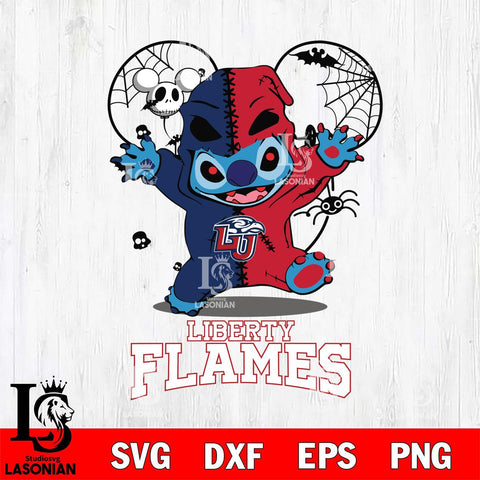 Liberty Flames Stitch Horror Halloween 2 Svg Eps Dxf Png File, Digital Download, Instant Download