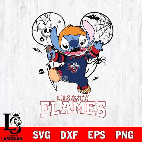 Liberty Flames Stitch Michael Halloween Svg Eps Dxf Png File, Digital Download, Instant Download