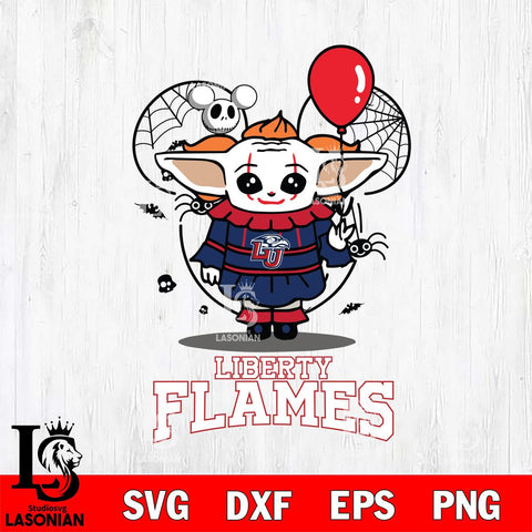 Liberty Flames Stitch Pennywise Halloween Svg Eps Dxf Png File, Digital Download, Instant Download